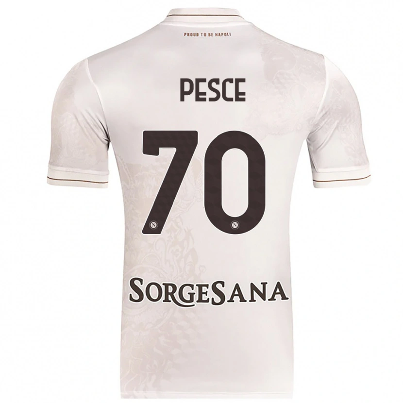 Danxen Barn Antonio Pesce #70 Champagne Brun Bortetrøye Drakt Trøye 2025/26 Skjorter T-Skjorte