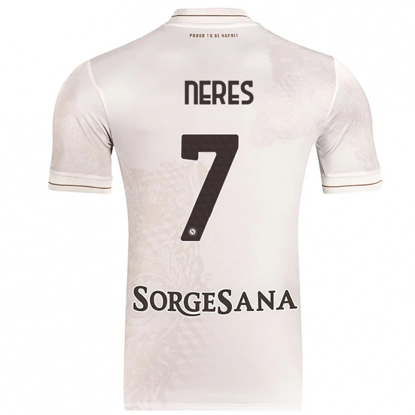 Danxen Barn David Neres #7 Champagne Brun Bortetrøye Drakt Trøye 2025/26 Skjorter T-Skjorte