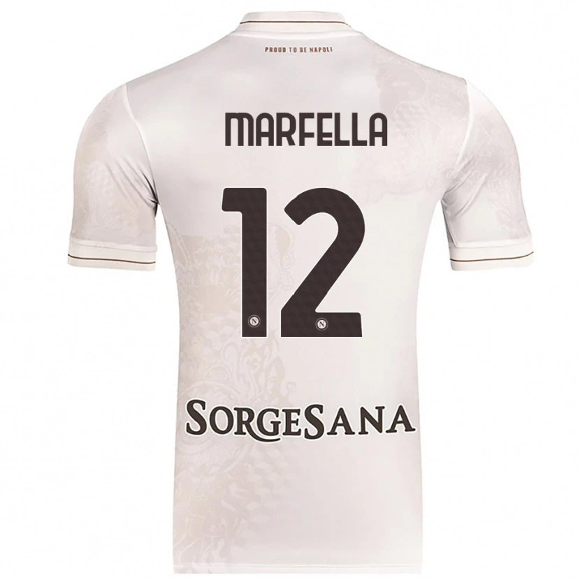 Danxen Barn Davide Marfella #12 Champagne Brun Bortetrøye Drakt Trøye 2025/26 Skjorter T-Skjorte