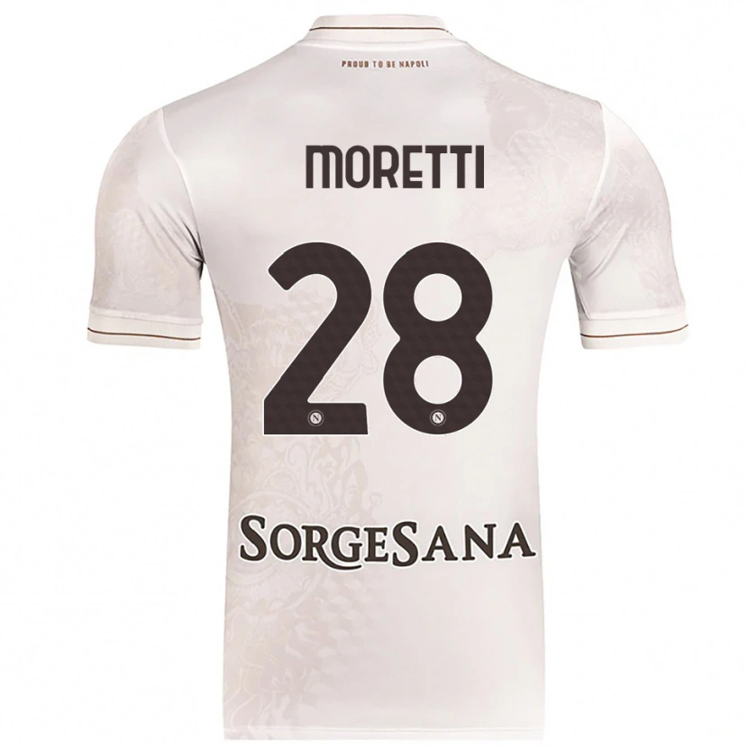 Danxen Barn Ginevra Moretti #28 Champagne Brun Bortetrøye Drakt Trøye 2025/26 Skjorter T-Skjorte
