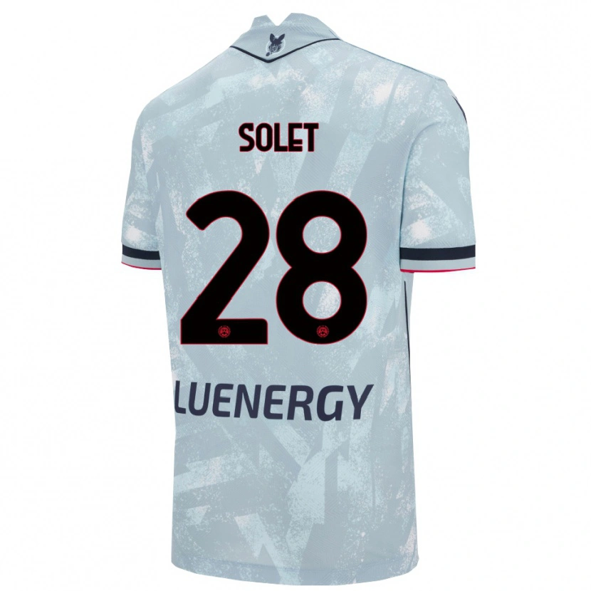 Danxen Barn Oumar Solet #28 Lyseblå Svart Bortetrøye Drakt Trøye 2025/26 Skjorter T-Skjorte