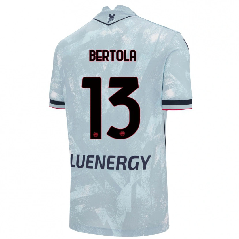 Danxen Barn Nicolò Bertola #13 Lyseblå Svart Bortetrøye Drakt Trøye 2025/26 Skjorter T-Skjorte