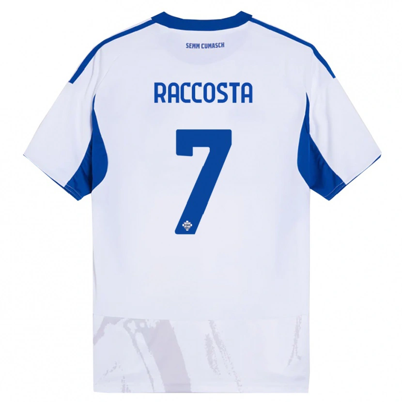 Danxen Barn Jacopo Raccosta #7 Hvit Blå Bortetrøye Drakt Trøye 2025/26 Skjorter T-Skjorte