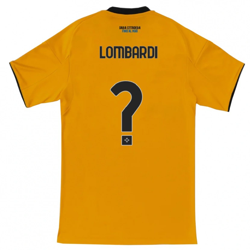 Danxen Barn Samuele Lombardi #0 Oransje Blå Bortetrøye Drakt Trøye 2025/26 Skjorter T-Skjorte