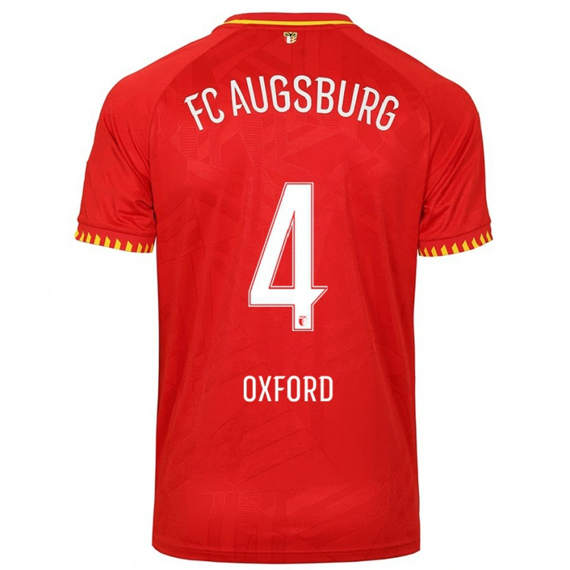 Danxen Barn Reece Oxford #4 Rød Gul Bortetrøye Drakt Trøye 2025/26 Skjorter T-Skjorte