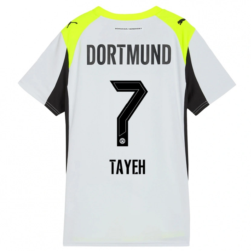 Danxen Barn Marah Tayeh #7 Fluorescerende Gul Bortetrøye Drakt Trøye 2025/26 Skjorter T-Skjorte