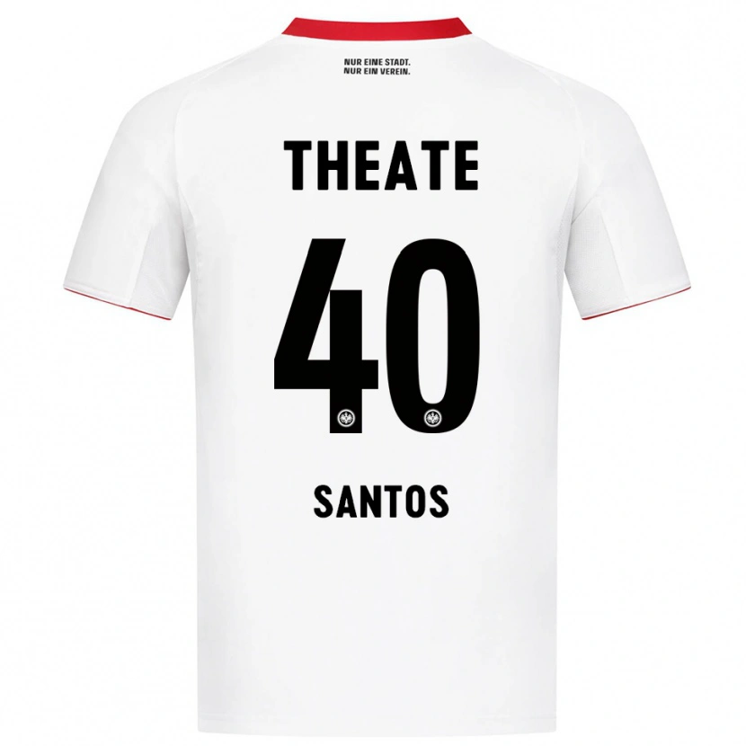 Danxen Barn Kauã Santos #40 Hvit Rød Bortetrøye Drakt Trøye 2025/26 Skjorter T-Skjorte