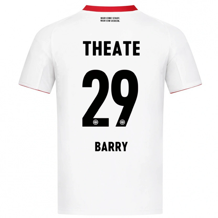 Danxen Barn Jasha Barry #29 Hvit Rød Bortetrøye Drakt Trøye 2025/26 Skjorter T-Skjorte