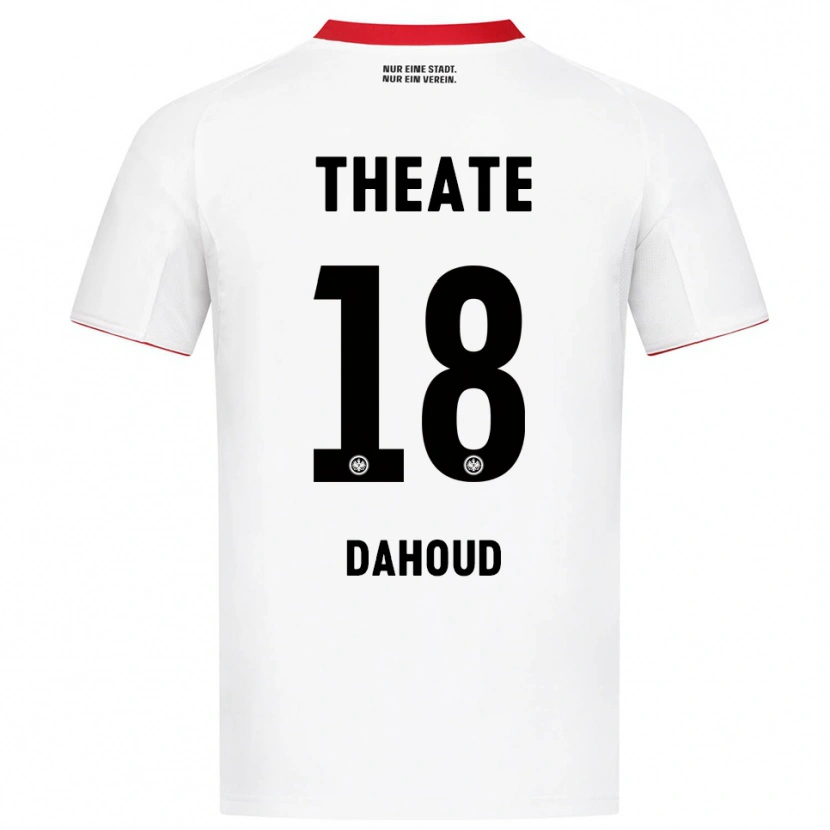 Danxen Barn Mahmoud Dahoud #18 Hvit Rød Bortetrøye Drakt Trøye 2025/26 Skjorter T-Skjorte