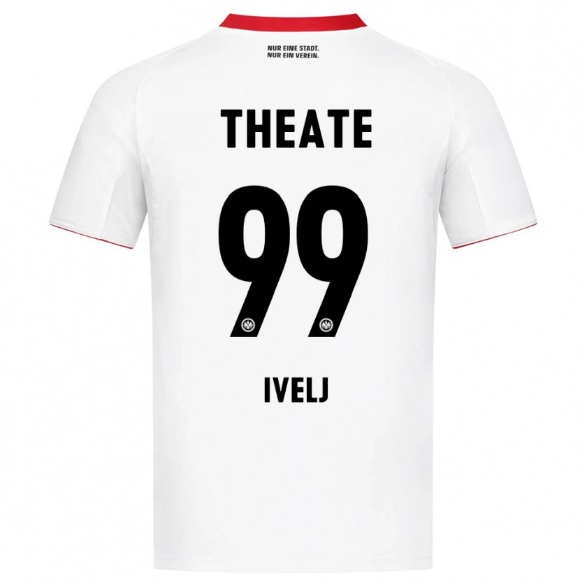 Danxen Barn Noemi Ivelj #99 Hvit Rød Bortetrøye Drakt Trøye 2025/26 Skjorter T-Skjorte