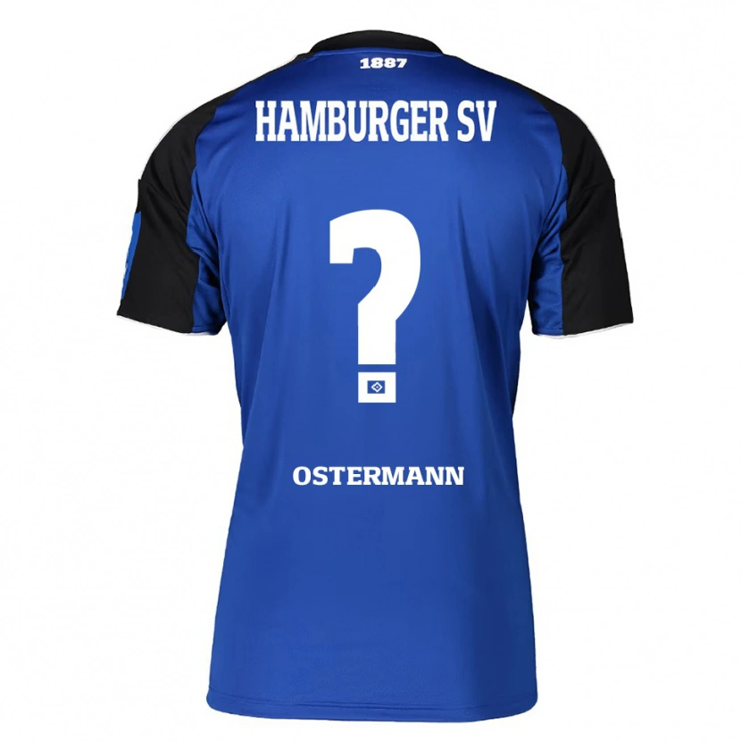 Danxen Barn Sören Ostermann #0 Blå Svart Bortetrøye Drakt Trøye 2025/26 Skjorter T-Skjorte