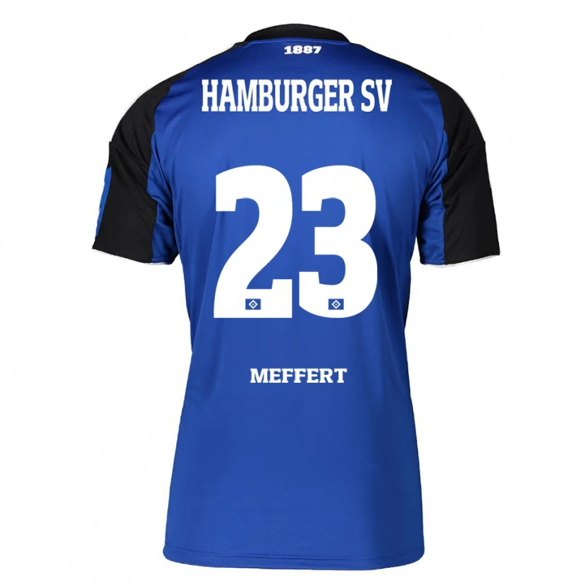 Danxen Barn Jonas Meffert #23 Blå Svart Bortetrøye Drakt Trøye 2025/26 Skjorter T-Skjorte