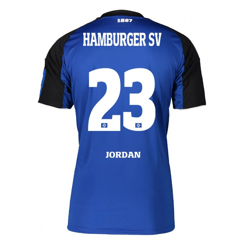 Danxen Barn Dominik Jordan #23 Blå Svart Bortetrøye Drakt Trøye 2025/26 Skjorter T-Skjorte