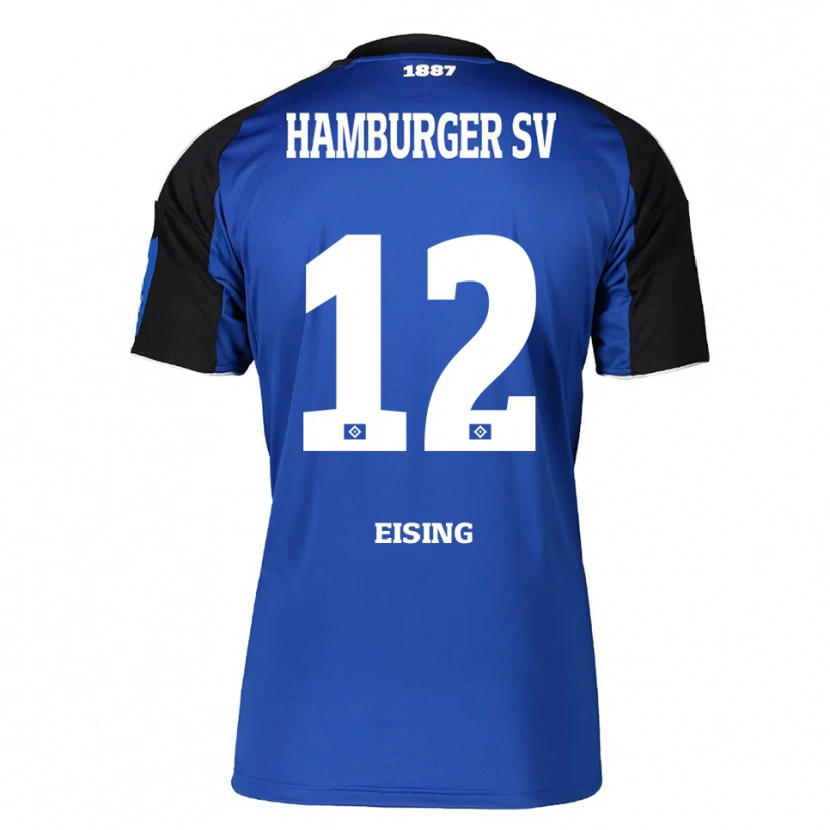 Danxen Barn Luis Eising #12 Blå Svart Bortetrøye Drakt Trøye 2025/26 Skjorter T-Skjorte