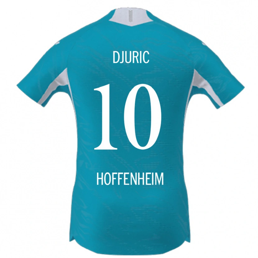 Danxen Barn Luka Đurić #10 Lyseblå Bortetrøye Drakt Trøye 2025/26 Skjorter T-Skjorte
