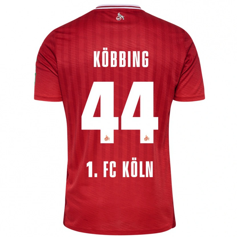 Danxen Barn Matthias Köbbing #44 Rød Hvit Bortetrøye Drakt Trøye 2025/26 Skjorter T-Skjorte