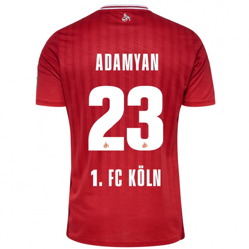 Danxen Barn Sargis Adamyan #23 Rød Hvit Bortetrøye Drakt Trøye 2025/26 Skjorter T-Skjorte