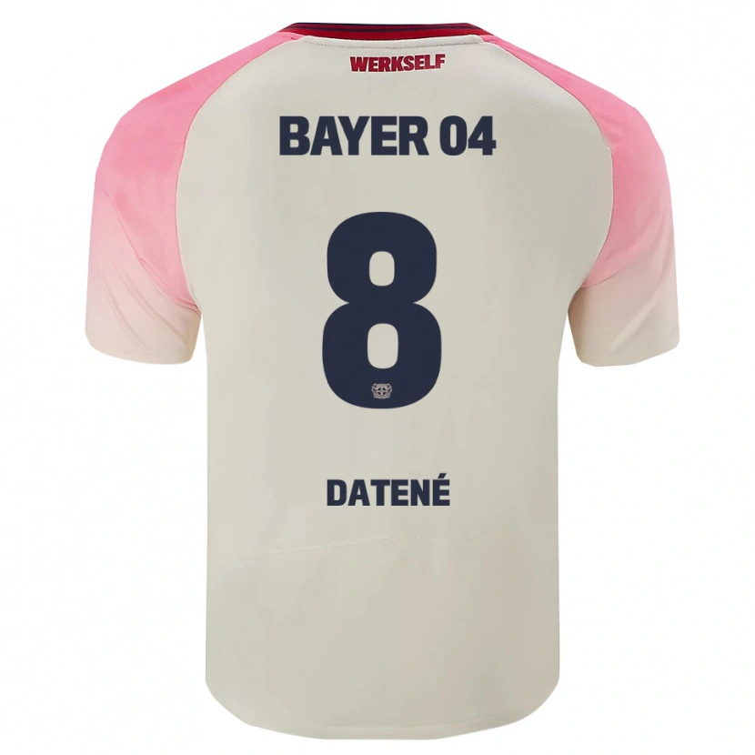 Danxen Barn Elia Datené #8 Rosa Off-White Bortetrøye Drakt Trøye 2025/26 Skjorter T-Skjorte
