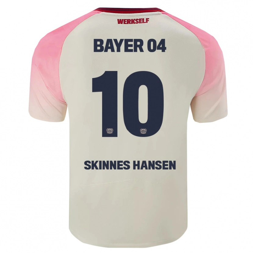 Danxen Barn Synne Skinnes Hansen #10 Rosa Off-White Bortetrøye Drakt Trøye 2025/26 Skjorter T-Skjorte