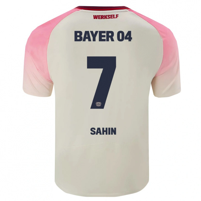 Danxen Barn Batuhan Sahin #7 Rosa Off-White Bortetrøye Drakt Trøye 2025/26 Skjorter T-Skjorte
