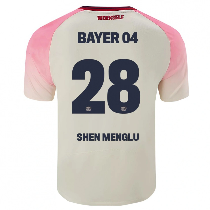 Danxen Barn Shen Menglu #28 Rosa Off-White Bortetrøye Drakt Trøye 2025/26 Skjorter T-Skjorte