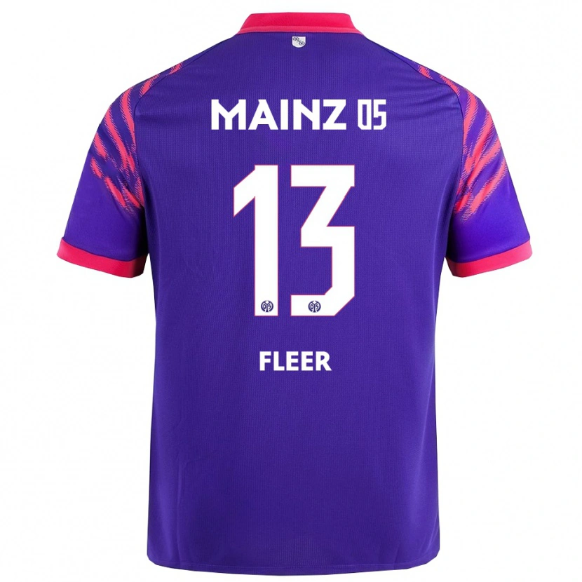 Danxen Barn Mattis Fleer #13 Marineblå Rosa Bortetrøye Drakt Trøye 2025/26 Skjorter T-Skjorte