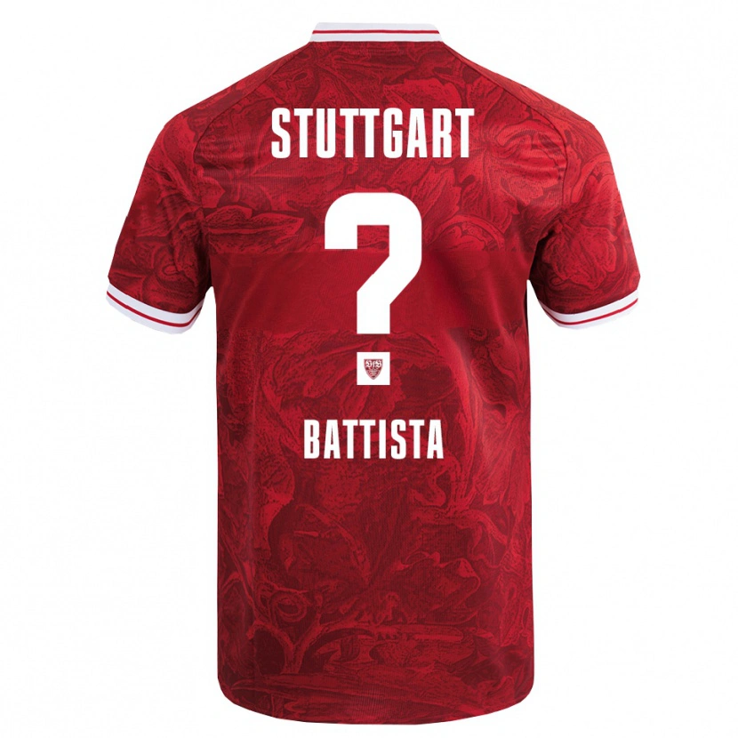 Danxen Barn Luca Battista #0 Rød Svart Bortetrøye Drakt Trøye 2025/26 Skjorter T-Skjorte