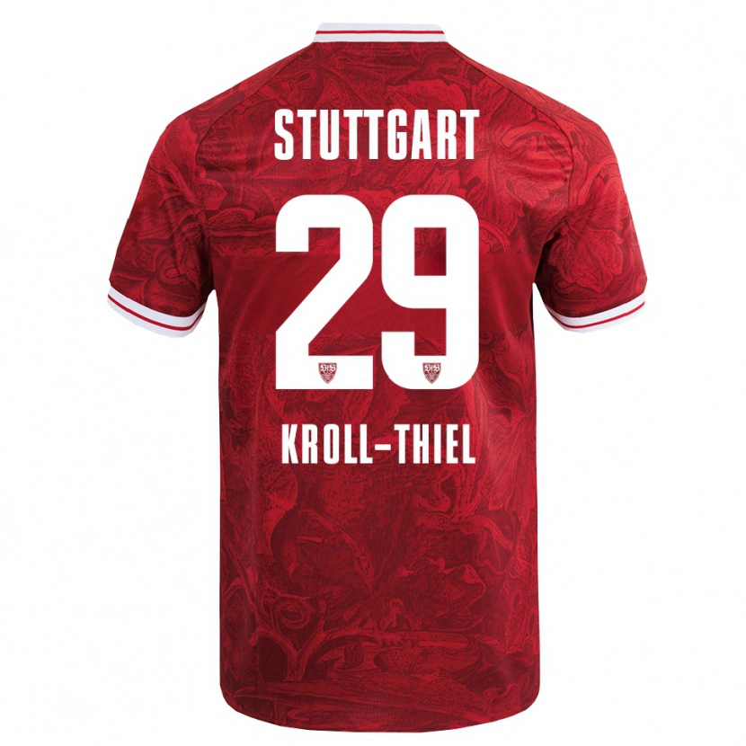 Danxen Barn Colin Kroll-Thiel #29 Rød Svart Bortetrøye Drakt Trøye 2025/26 Skjorter T-Skjorte