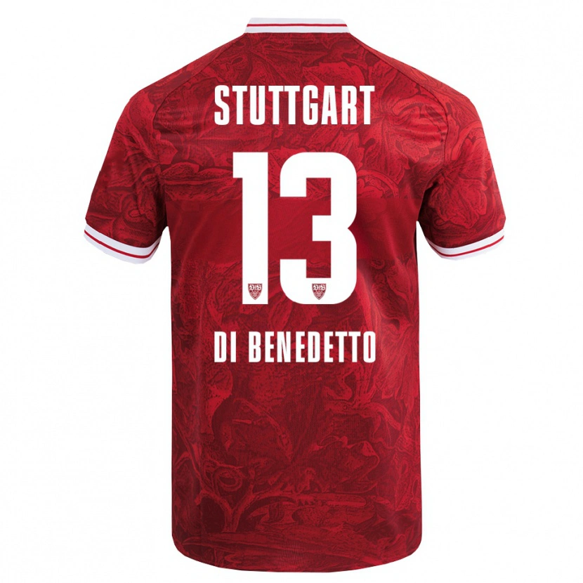 Danxen Barn Massimo Di Benedetto #13 Rød Svart Bortetrøye Drakt Trøye 2025/26 Skjorter T-Skjorte