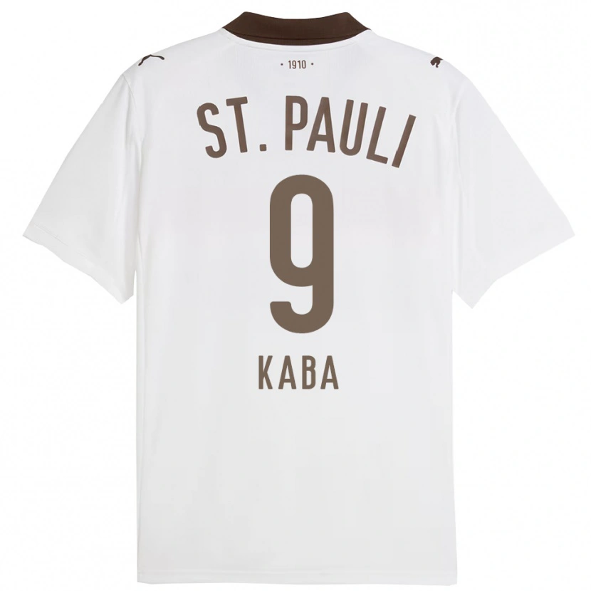 Danxen Barn Wissou Kaba #9 Hvit Rød Bortetrøye Drakt Trøye 2025/26 Skjorter T-Skjorte