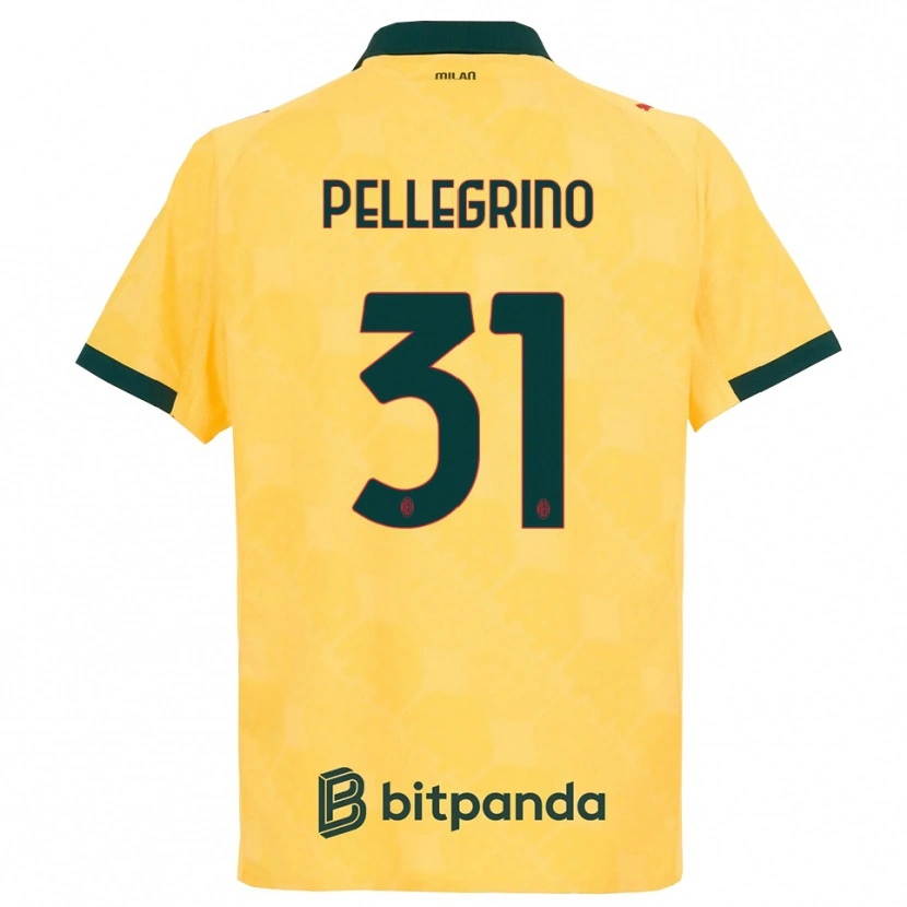 Danxen Barn Marco Pellegrino #31 Gul Svart Tredje Sett Drakt Trøye 2025/26 Skjorter T-Skjorte