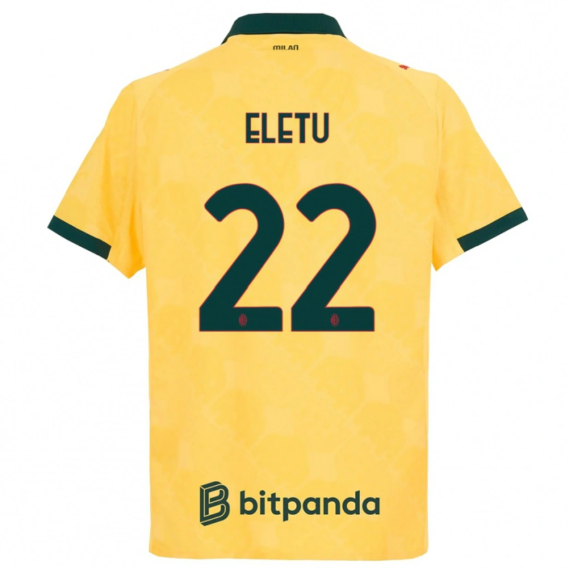 Danxen Barn Victor Eletu #22 Gul Svart Tredje Sett Drakt Trøye 2025/26 Skjorter T-Skjorte