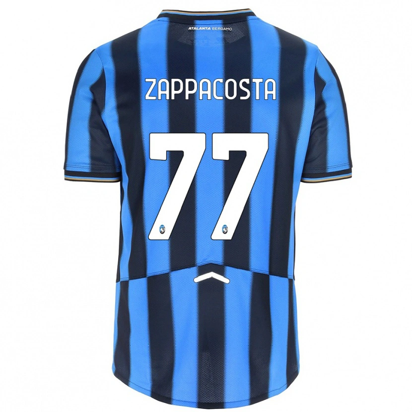 Danxen Mann Davide Zappacosta #77 Lyseblå Svart Hjemmetrøye Drakt Trøye 2025/26 Skjorter T-Skjorte