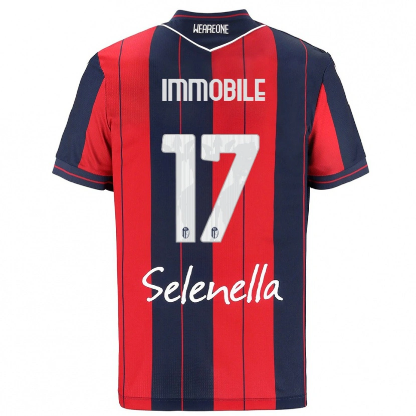 Danxen Mann Ciro Immobile #17 Rød Marineblå Hjemmetrøye Drakt Trøye 2025/26 Skjorter T-Skjorte