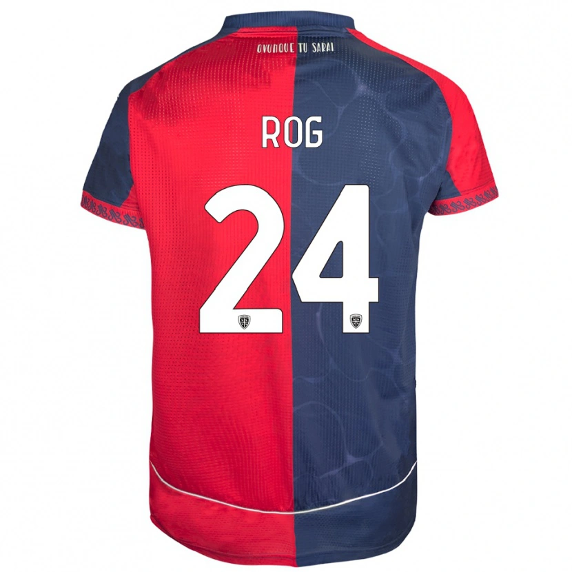 Danxen Mann Marko Rog #24 Rød Marineblå Hjemmetrøye Drakt Trøye 2025/26 Skjorter T-Skjorte
