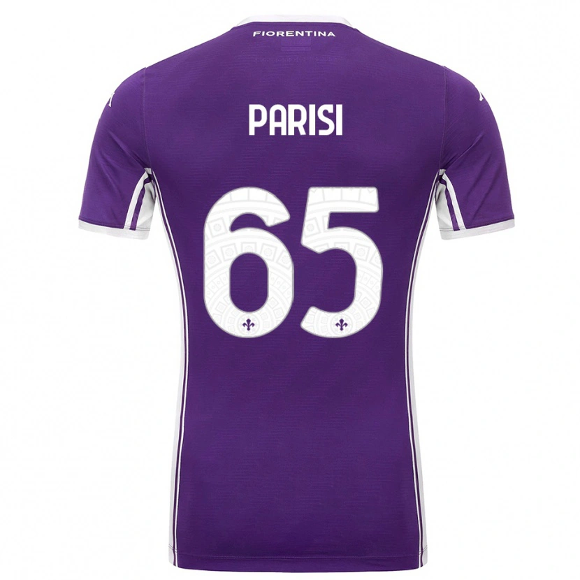 Danxen Mann Fabiano Parisi #65 Lilla Hvit Hjemmetrøye Drakt Trøye 2025/26 Skjorter T-Skjorte