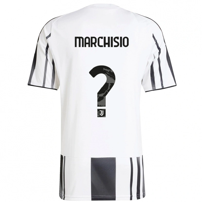 Danxen Mann Davide Marchisio #0 Hvit Svart Hjemmetrøye Drakt Trøye 2025/26 Skjorter T-Skjorte