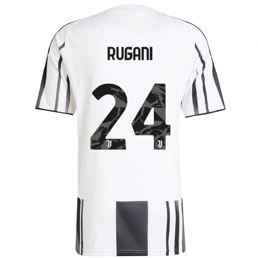Danxen Mann Daniele Rugani #24 Hvit Svart Hjemmetrøye Drakt Trøye 2025/26 Skjorter T-Skjorte