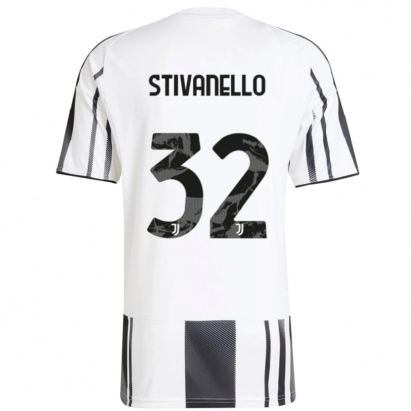 Danxen Mann Riccardo Stivanello #32 Hvit Svart Hjemmetrøye Drakt Trøye 2025/26 Skjorter T-Skjorte