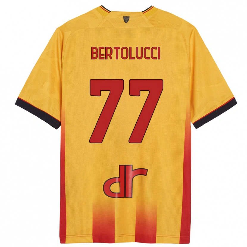 Danxen Mann Sandro Bertolucci #77 Gul Oransje Hjemmetrøye Drakt Trøye 2025/26 Skjorter T-Skjorte