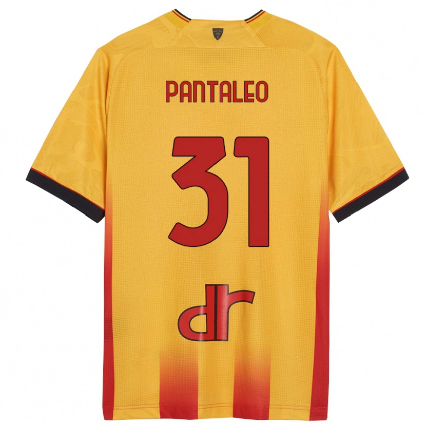 Danxen Mann Dario Pantaleo #31 Gul Oransje Hjemmetrøye Drakt Trøye 2025/26 Skjorter T-Skjorte