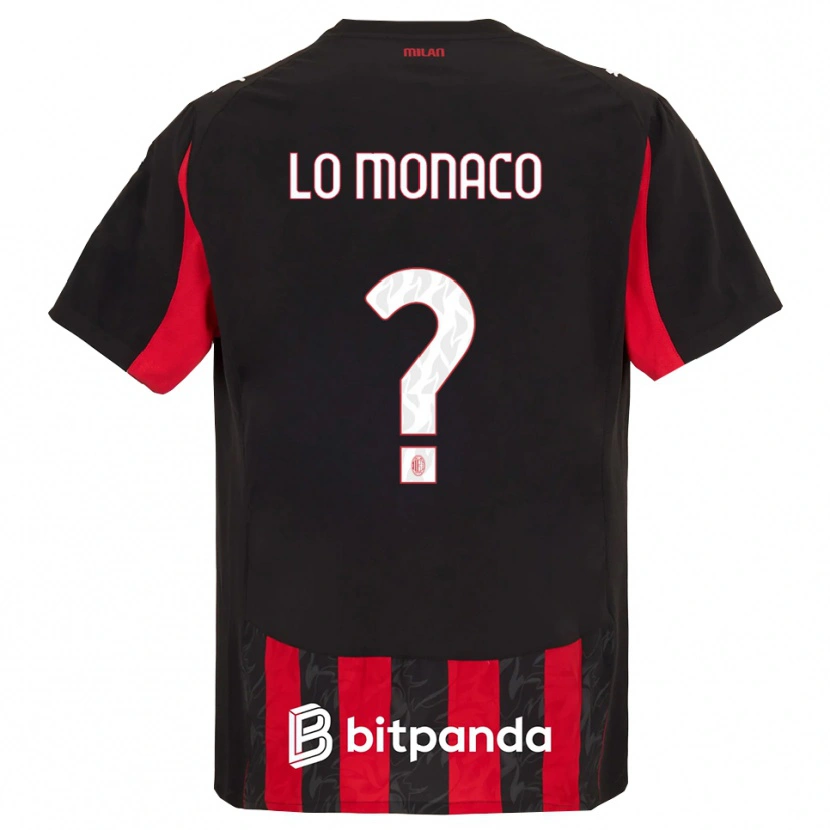 Danxen Mann Kevin Lo Monaco #0 Rød Svart Hjemmetrøye Drakt Trøye 2025/26 Skjorter T-Skjorte