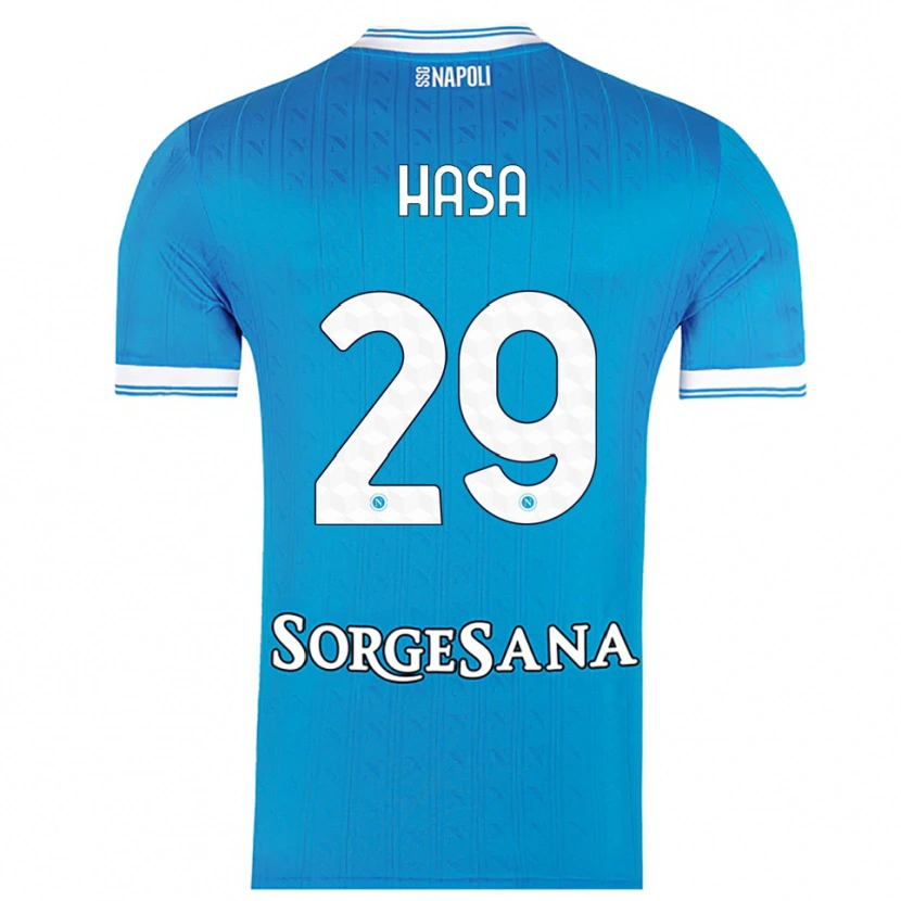 Danxen Mann Luis Hasa #29 Lyseblå Hvit Hjemmetrøye Drakt Trøye 2025/26 Skjorter T-Skjorte