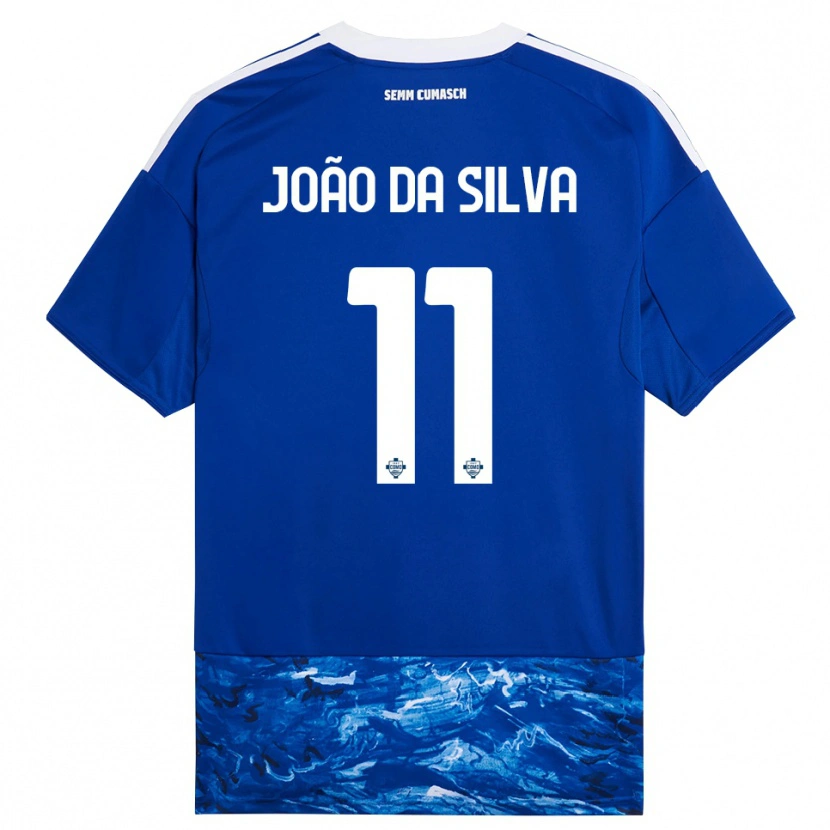 Danxen Mann Miguel João Da Silva #11 Blå Hvit Hjemmetrøye Drakt Trøye 2025/26 Skjorter T-Skjorte