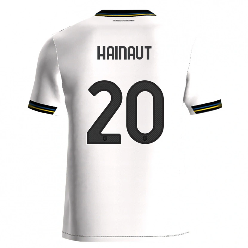 Danxen Mann Antoine Hainaut #20 Hvit Svart Hjemmetrøye Drakt Trøye 2025/26 Skjorter T-Skjorte