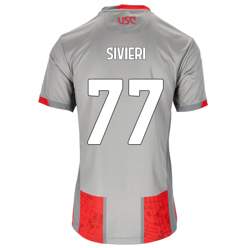 Danxen Mann Lorenzo Sivieri #77 Rød Grå Hjemmetrøye Drakt Trøye 2025/26 Skjorter T-Skjorte