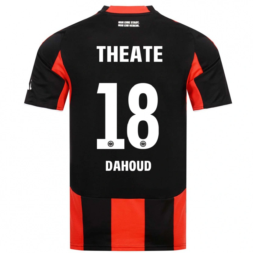 Danxen Mann Mahmoud Dahoud #18 Svart Rød Hjemmetrøye Drakt Trøye 2025/26 Skjorter T-Skjorte