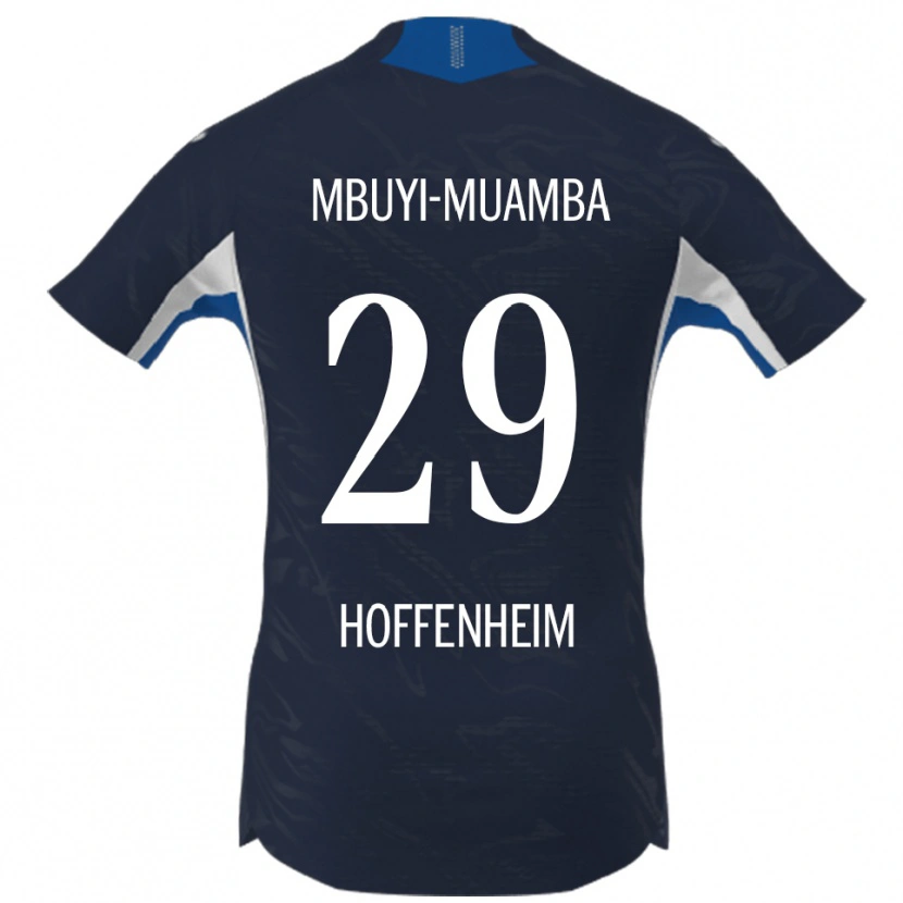Danxen Mann Hubert Mbuyi-Muamba #29 Marineblå Hvit Hjemmetrøye Drakt Trøye 2025/26 Skjorter T-Skjorte