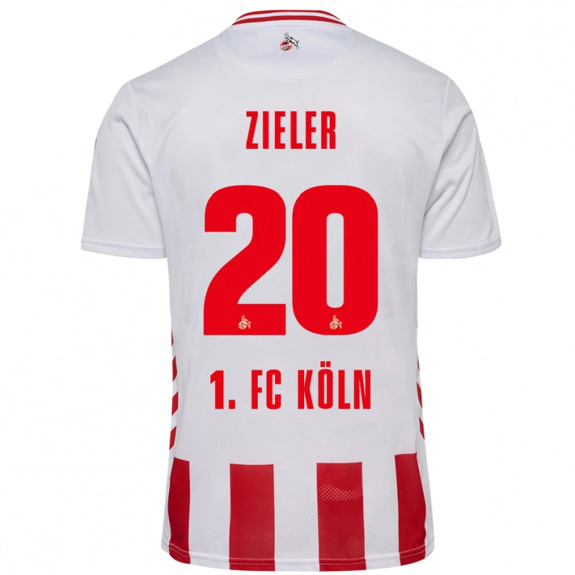Danxen Mann Ron-Robert Zieler #20 Hvit Rød Hjemmetrøye Drakt Trøye 2025/26 Skjorter T-Skjorte