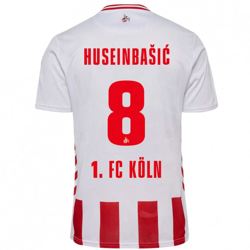 Danxen Mann Denis Huseinbasic #8 Hvit Rød Hjemmetrøye Drakt Trøye 2025/26 Skjorter T-Skjorte